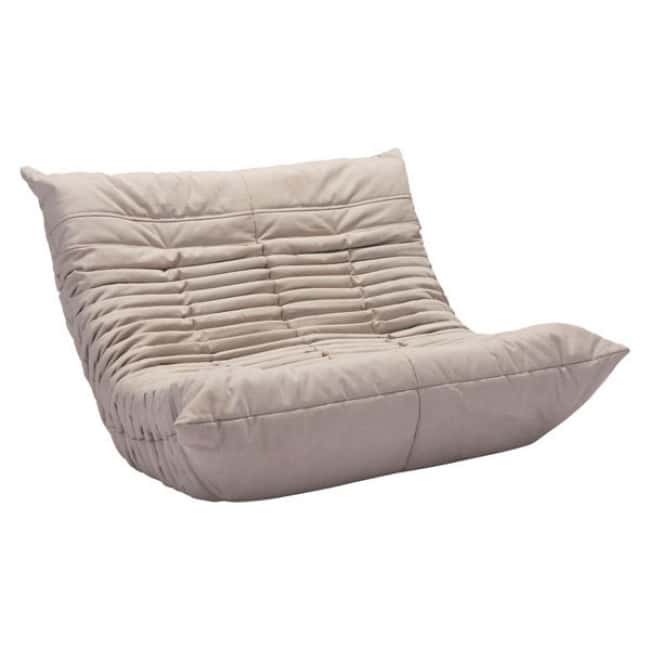 Down Low Loveseat Beige By Zuo Modern Down Low Loveseat Beige By Zuo Modern
