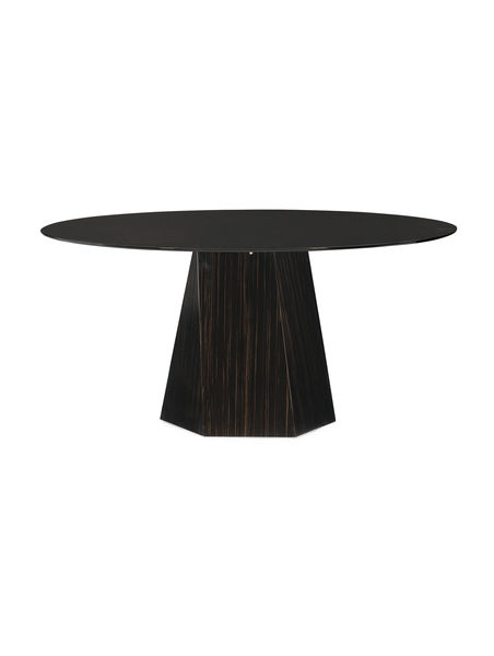 Vector 60 Round Dining Table By, 60 Round Black Dining Table
