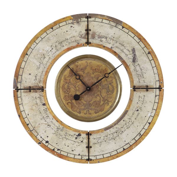 Alexandre Martinot 23 And 30 Wall Clock By Uttermost 06027