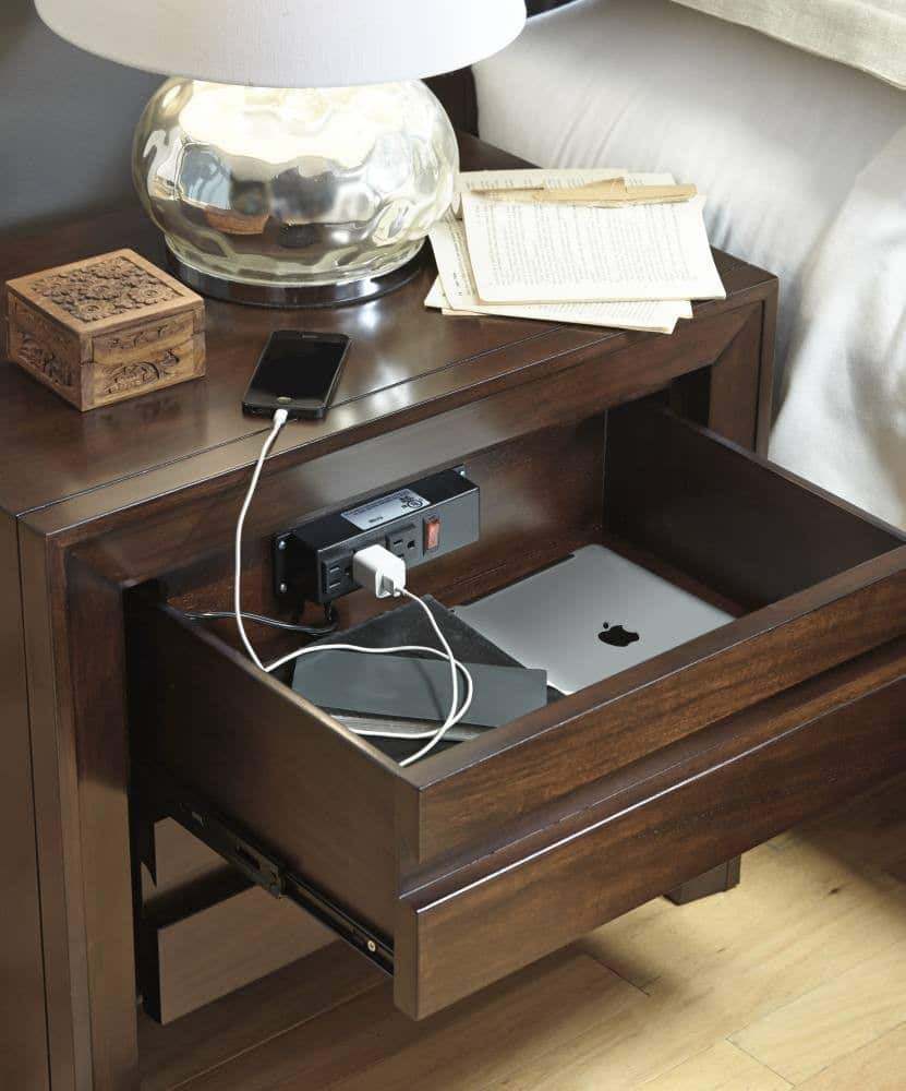 Element Nightstand with Charging Station (Set of 2) by Modus Furniture