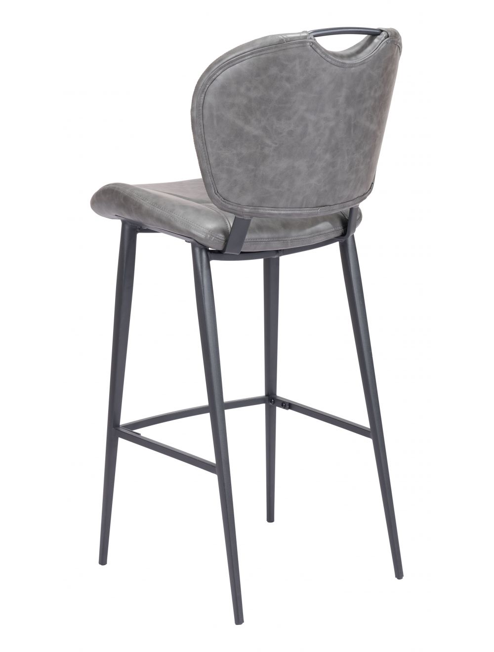 Terrence Vintage Gray Bar Stool by Zuo Modern Concepts Furniture