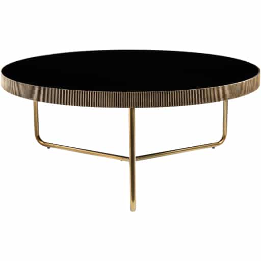 Melton Brass 39″ Round Cocktail Table by Surya Concepts Furniture