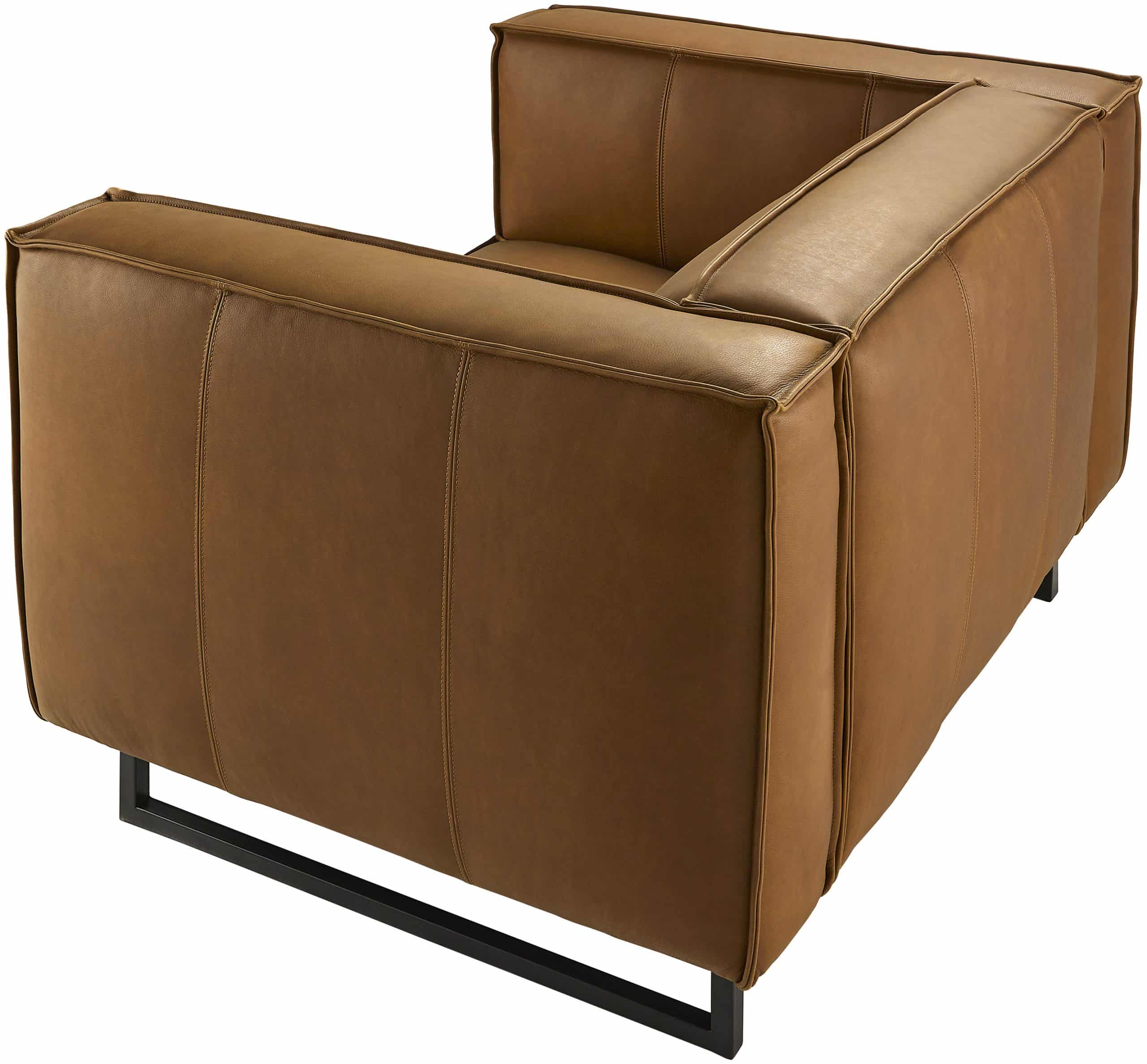 Dylan Tan Leather Accent Chair by Surya - Concepts Furniture