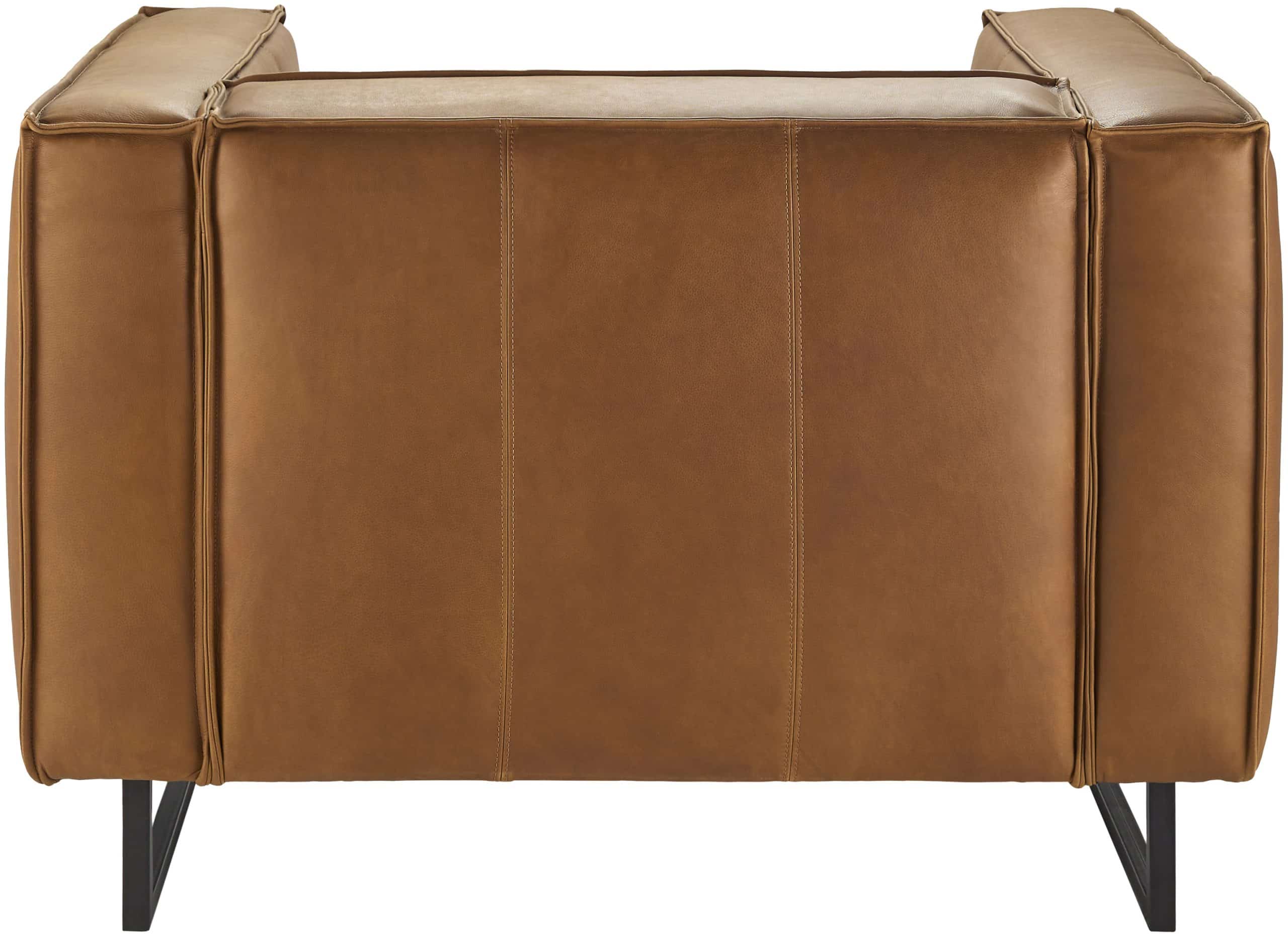 Dylan Tan Leather Accent Chair by Surya - Concepts Furniture