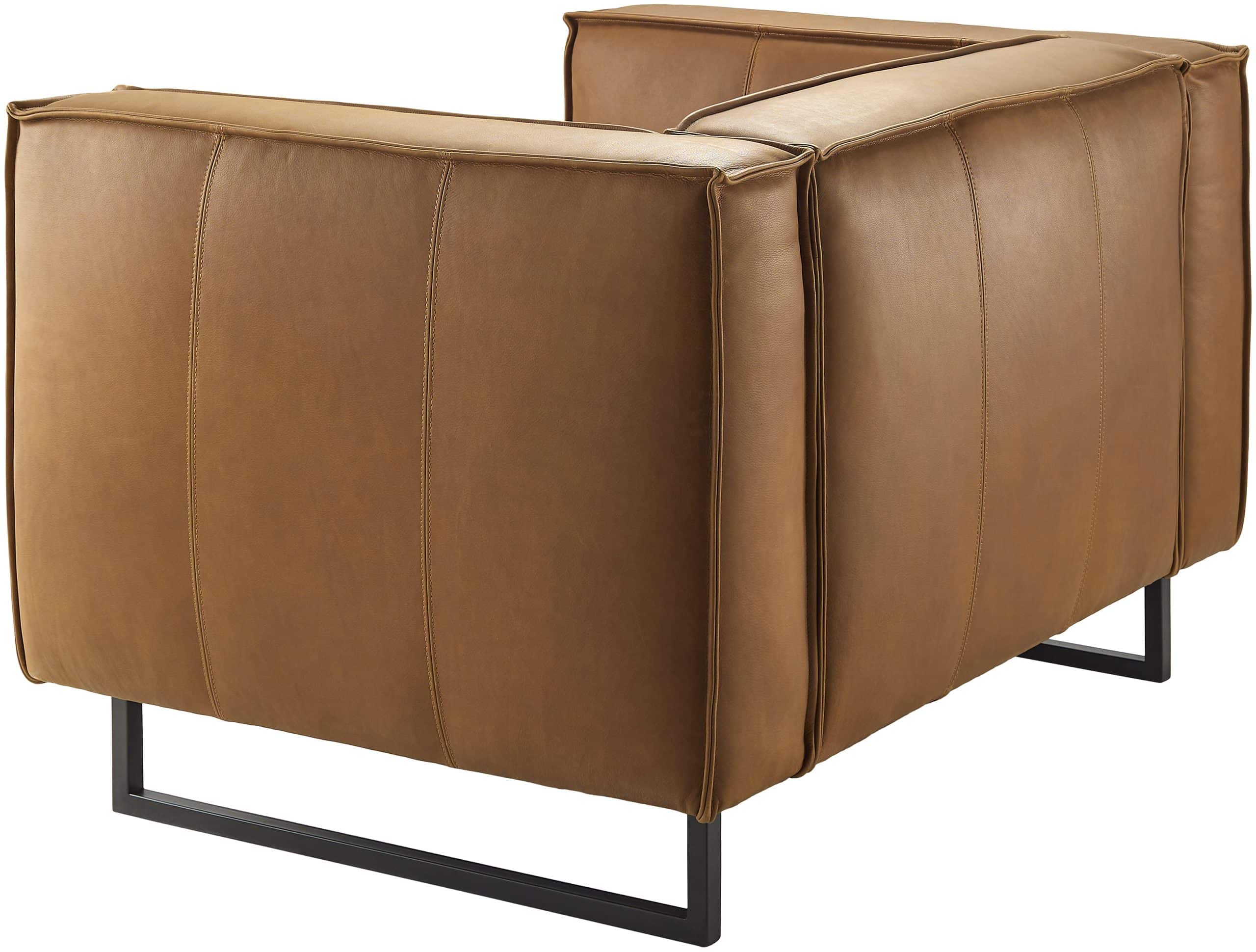 Dylan Tan Leather Accent Chair by Surya - Concepts Furniture